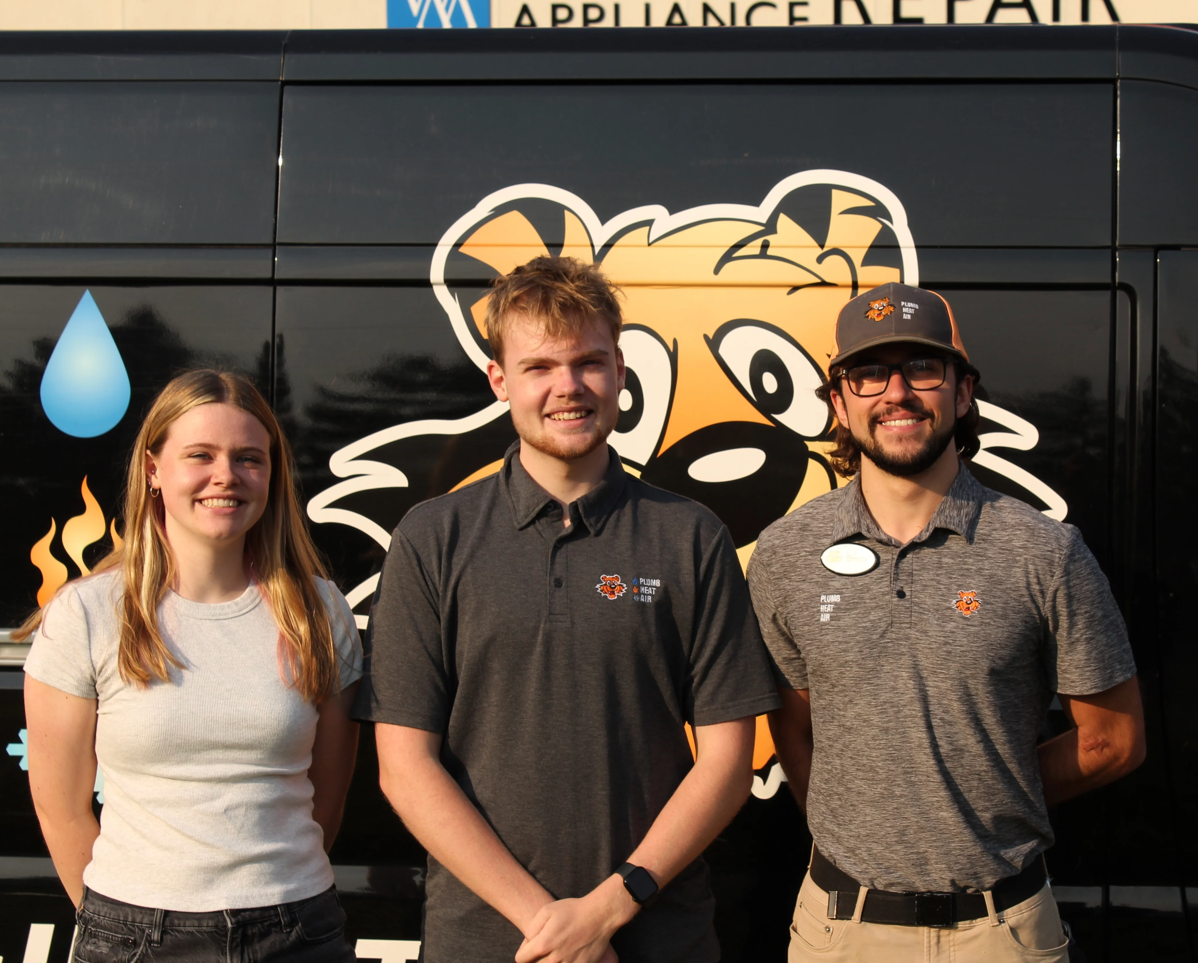 Tiger Plumbing Heating & Air office team together